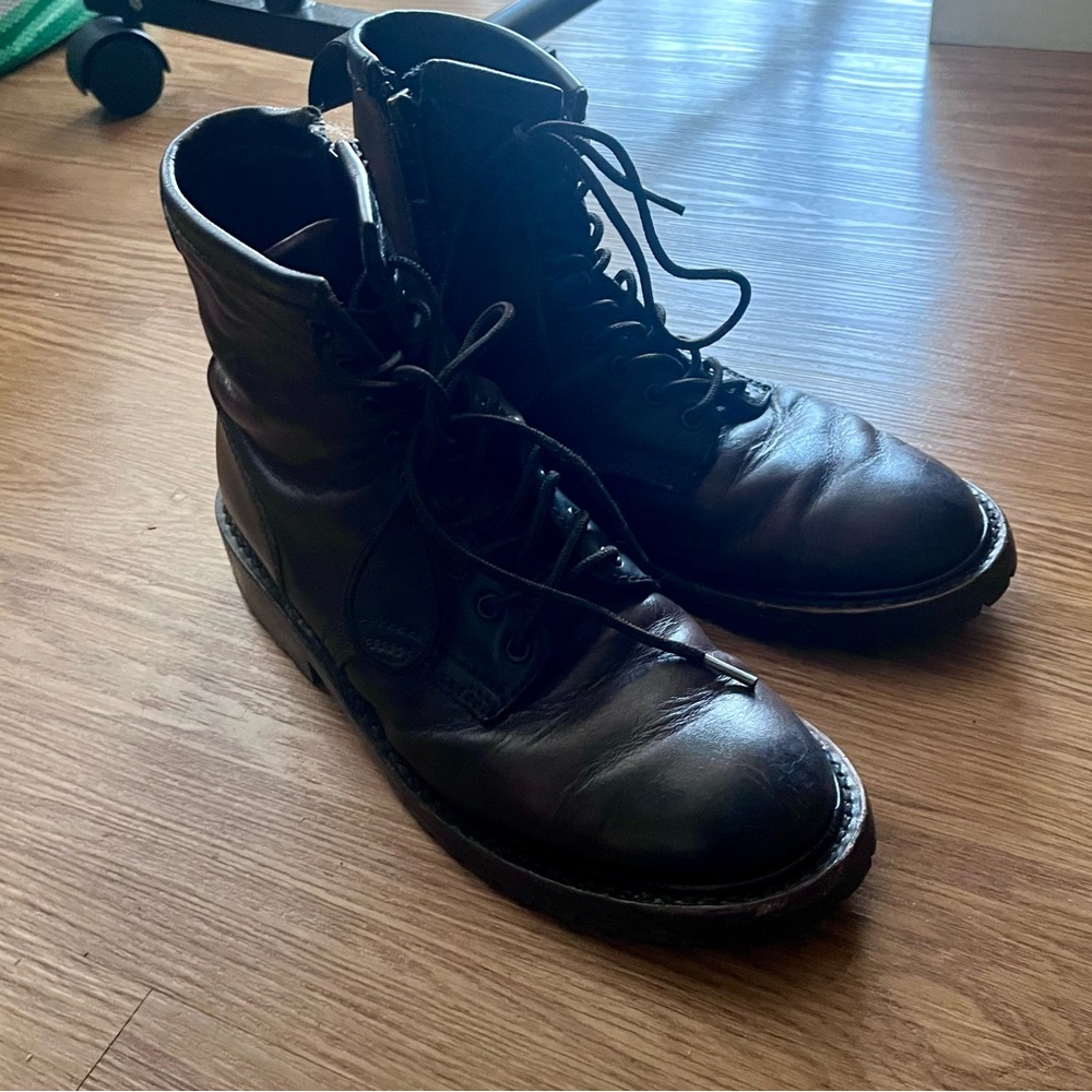 Men's Dark Brown Thursday Leather Boots Men’s US size 8